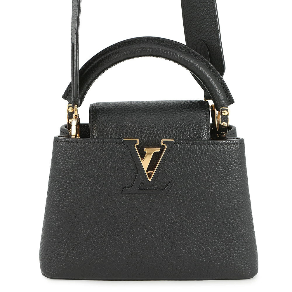 Louis Vuitton Capucines handbag Taurillon leather black bag